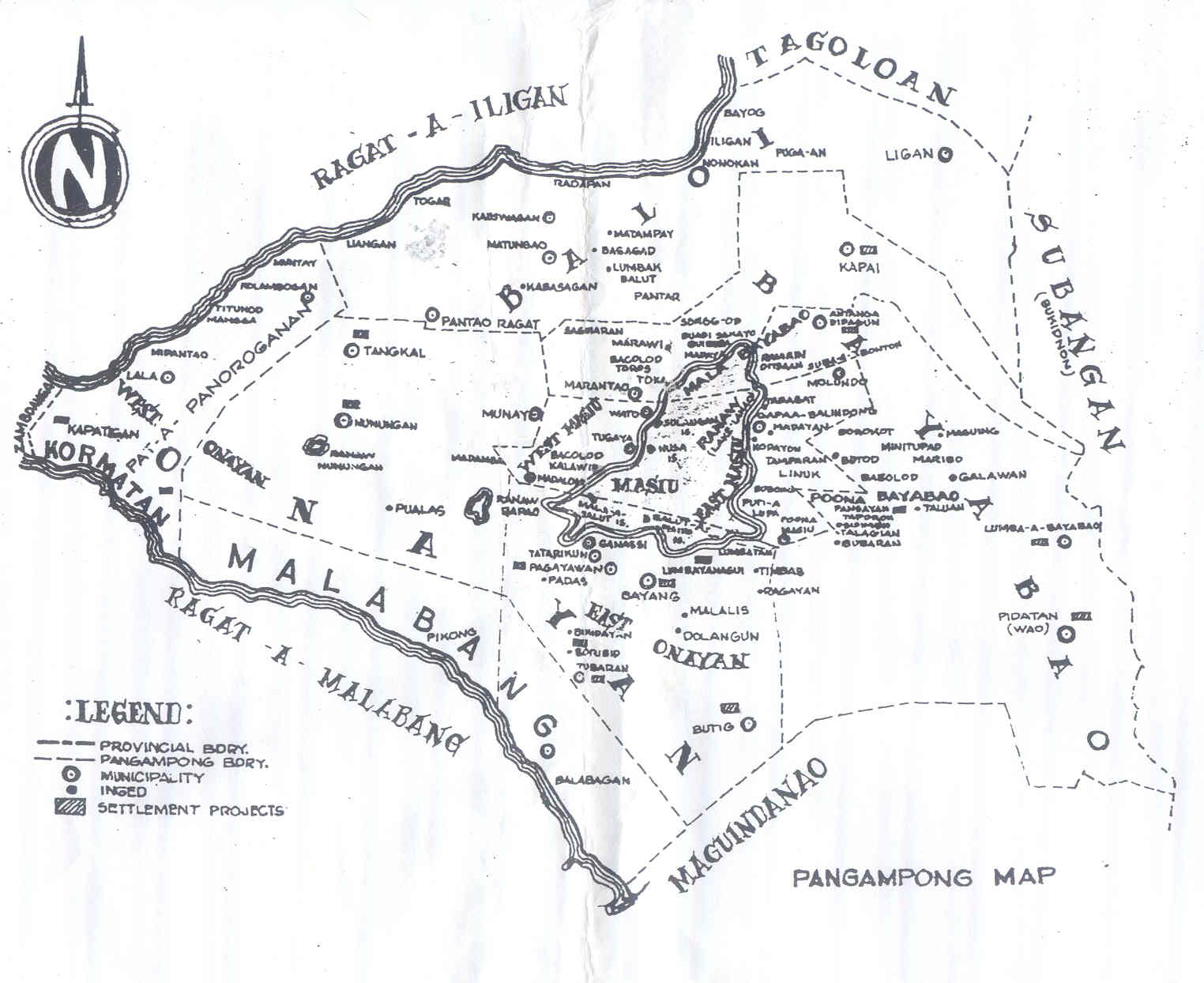 Map of Lanao